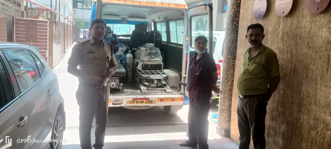 बिलासपुर पुलिस ने ग्रीन कॉरिडोर बनाकर दी दो नन्हीं बच्चियों को जीने की उम्मीद...