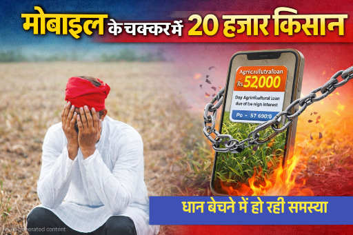 डिजिटल इंडिया की मार : बिना मोबाइल और ओटीपी के चक्कर में फंसे 20 हजार किसान नहीं बेच पाएंगे धान