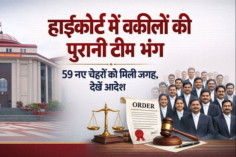 छत्तीसगढ़ सरकार का बड़ा फैसला: हाईकोर्ट में वकीलों की पुरानी टीम भंग 59 नए चेहरों को मिली जगह, देखे आदेश 