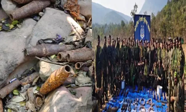 बीजापुर में लाल आतंक के ठिकाने पर वार, हथियार और विस्फोटक बरामद, बड़ी साजिश नाकाम