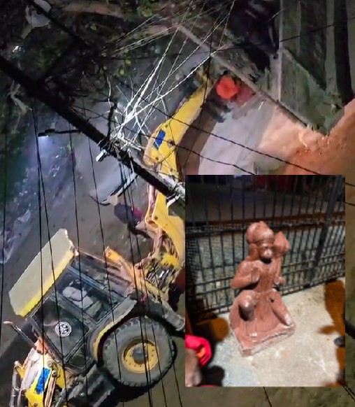 टिकरापारा में देव प्रतिमा का खंडन, हिंदू संगठनों में तनाव, पुलिस ने दर्ज किया मामला 