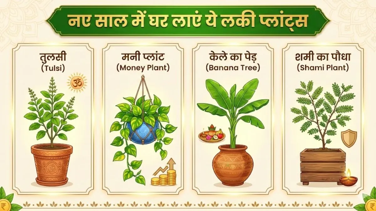 New Year 2026 Vastu Tips: नए साल में आपकी किस्मत बदल देंगे 4 पौधे, इस दिशा में लगाने से आएगी खुशहाली