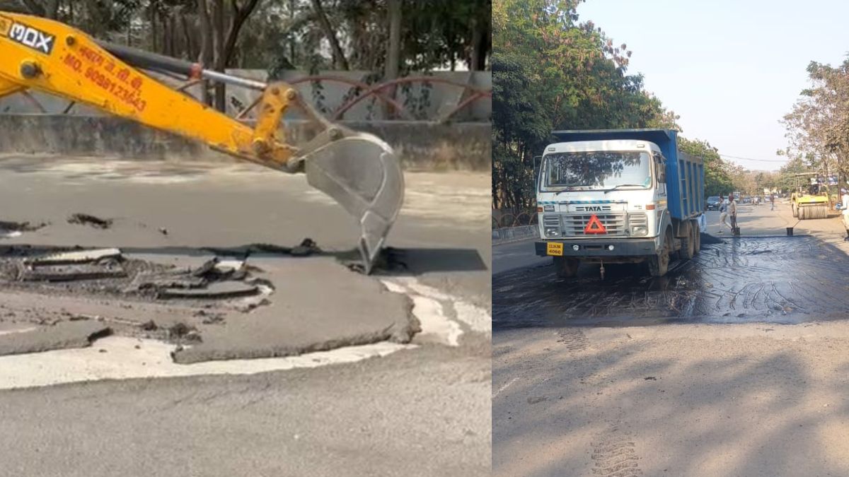 रायपुर: जनता गड्ढों में, PWD सफाई में! एक साल में जवाब दे गई करोड़ों की सड़क