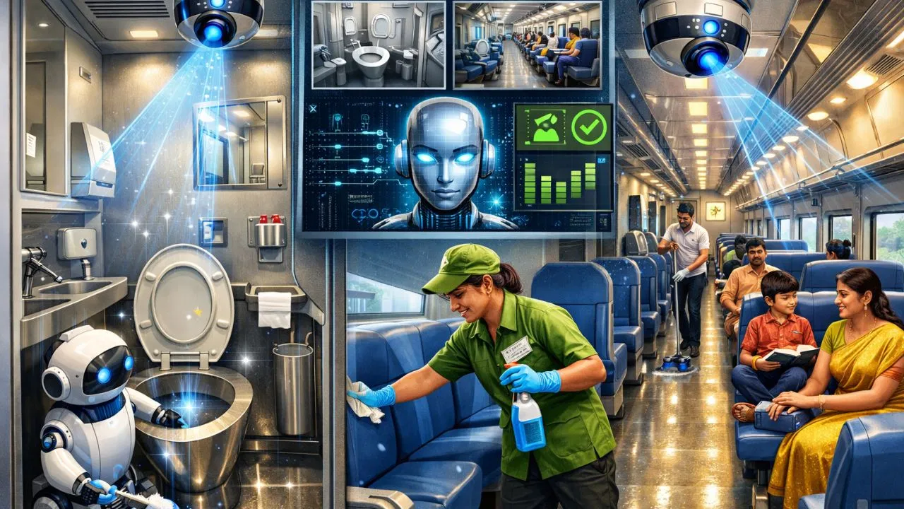 AI मॉनिटरिंग से चमकेंगी ट्रेनें, जनरल कोच में भी मिलेगी फर्स्ट क्लास जैसी सफाई