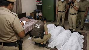 दिल्ली में चार हत्याओं से सनसनी: पत्नी और तीन बेटियों का गला रेतकर उतारा मौत के घाट, पति फरार, जांच में जुटी पुलिस 