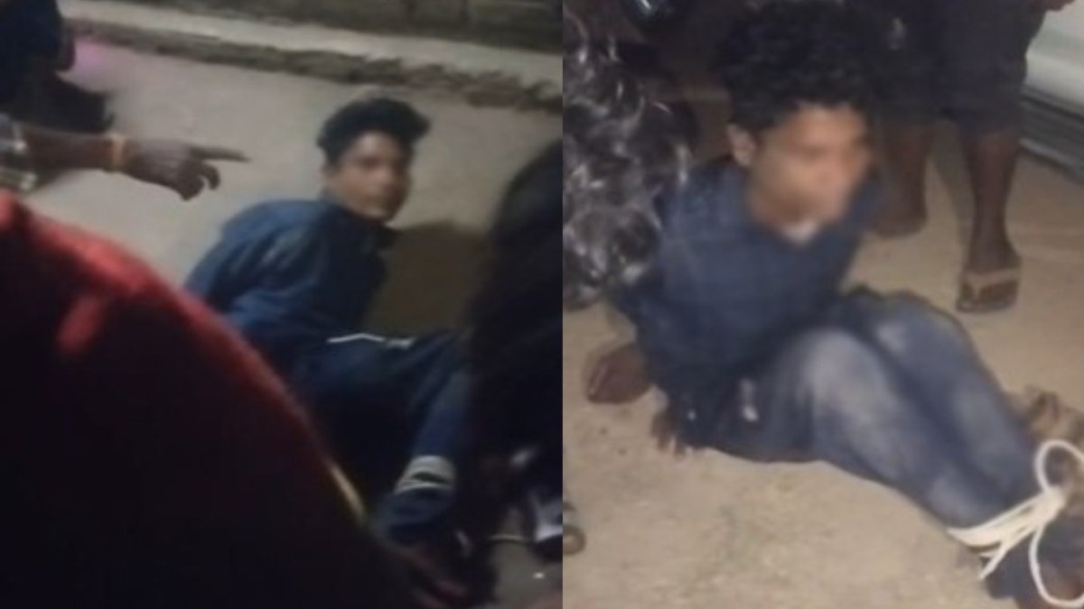 बच्चा चोरी की अफवाह से मचा हड़कंप, ग्रामीणों ने युवक को बांधकर पुलिस को सौंपा, जांच में निकला मानसिक रूप से बीमार