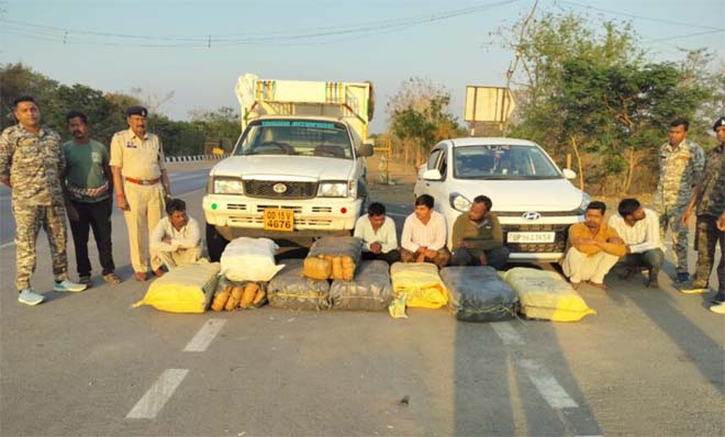 CG Big Bust: तरबूज के नीचे छिपा ‘नशे का नेटवर्क’ बेनकाब, करोड़ों का गांजा जब्त, 6 तस्कर गिरफ्तार