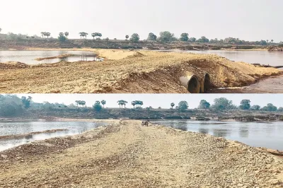 इंद्रावती नदी में अवैध सड़क बनाकर रेत तस्करी का रास्ता तैयार: बस्तर में माफिया बेखौफ, नियम बेअसर