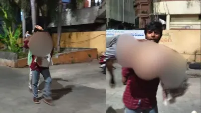 तेलंगाना में इंसानियत शर्मसार: एम्बुलेंस नहीं मिली, कंधों पर शव उठाकर 4 किमी पैदल चला परिवार