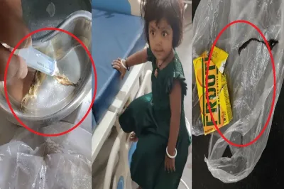 फ्रूटी का घूंट लेना पड़ा भारी! पाउच के अंदर मिली छिपकली की चमड़ी, बच्ची की बिगड़ी तबीयत
