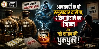 आबकारी के दो रसूखदार दारोगा, शराब घोटाले का जिन्न और बड़े साहब की धुकधुकी!