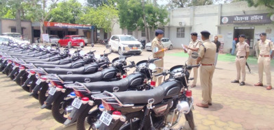 बिलासपुर पुलिस की स्मार्ट बीट व्यवस्था शुरू: हाईटेक बाइक पर 48 बीट प्रभारी करेंगे 24 घंटे गश्त