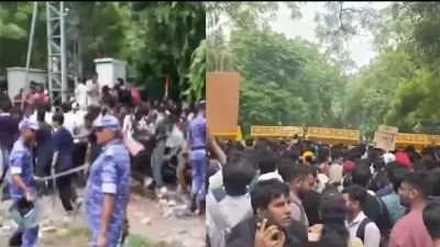 CJP संसद मार्च के दौरान जंतर-मंतर पर तनाव, बैरिकेडिंग के पास प्रदर्शनकारियों और पुलिस के बीच धक्का-मुक्की; कई हिरासत में