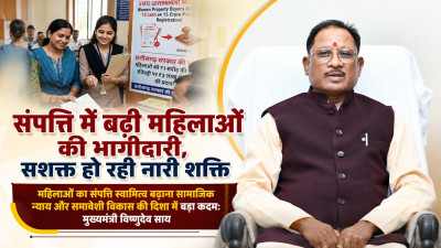 50% पंजीयन शुल्क छूट का बड़ा असर! महिलाओं के नाम संपत्ति रजिस्ट्रेशन में रिकॉर्ड उछाल, 50 करोड़ रुपये से ज्यादा की बचत