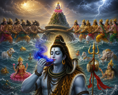 सावन माह : शिवभक्ति, समुद्र मंथन और अमृत वर्षा का पावन पर्व