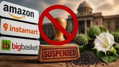 कर्नाटक में Amazon, Instamart और BigBasket पर एक्शन! धतूरा की ऑनलाइन बिक्री पर फूड लाइसेंस सस्पेंड
