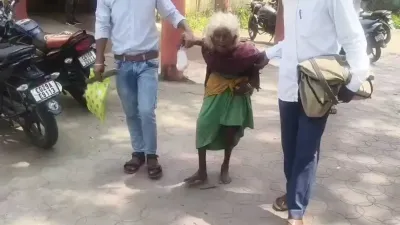 90 साल की बुजुर्ग पर जुल्म का आरोप! गर्म पानी डालने से झुलसी पीठ, आंख के ऊपर चोट; जख्म लेकर इंसाफ की गुहार लगाने पहुंची जनपद