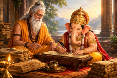 दस दिनों तक लगातार लिखते रहे गणेश, महाभारत पूरा हुआ तो किया शीतल जल से स्नान, अनंत चतुर्दशी से जुड़ी हैं कथा