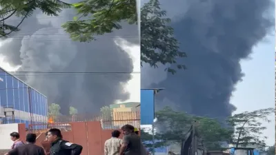 Bhilai Fire News: हथखोज की श्याम केमिकल फैक्ट्री में भड़की भीषण आग, आसमान में उठता दिखा धुआं; दमकल ने संभाला मोर्चा