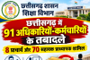 छत्तीसगढ़ में 91 अधिकारियों-कर्मचारियों के तबादले, 8 प्राचार्य और 70 सहायक प्राध्यापक शामिल