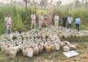 Bilaspur Crime News: अवैध शराब के खिलाफ पुलिस की बड़ी कार्रवाई, झाड़ियों में छिपा 6000 किलो महुआ लाहन जब्त