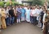पहले पुनर्वास, फिर विस्थापन, कांग्रेस ने किया प्रदर्शन, CM के पुतले का दहन