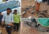 जन मन योजना की सड़क पर बड़ा सवाल! दो महीने में धंसा ट्रक, पापड़ की तरह टूटा डामर