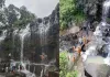 घटारानी में खतरनाक स्टंट पड़ा भारी: 52 फीट ऊंचे झरने से फिसला नशे में धुत युवक, पुलिस की मुस्तैदी से बची जान