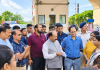 भूमि पूजन करने पहुंचे डिप्टी सीएम को मुख्य द्वार पर रोका, रहवासियों ने किया विरोध प्रदर्शन, प्राइवेसी और सुरक्षा को लेकर जताई आपत्ति