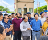 भूमि पूजन करने पहुंचे डिप्टी सीएम को मुख्य द्वार पर रोका, रहवासियों ने किया विरोध प्रदर्शन, प्राइवेसी और सुरक्षा को लेकर जताई आपत्ति