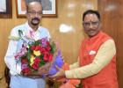 रायपुर में शिष्टाचार मुलाकात: सीएम विष्णुदेव साय ने राज्यपाल रमेन डेका को जन्मदिन की दी बधाई