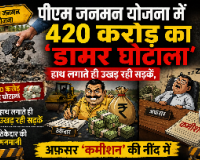 पीएम जनमन योजना में 420 करोड़ का 'डामर घोटाला': हाथ लगाते ही उखड़ रही सड़कें, ठेकेदार की मनमानी और अफसर 'कमीशन' की नींद में
