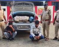 ऑपरेशन आघात में बड़ा खुलासा: कार से 112 किलो गांजा ले जा रहे अंतरराज्यीय तस्कर गिरफ्तार, कार जब्त, ओडिशा से दिल्ली तक फैला था नेटवर्क