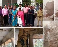 64 साल पुराने  कंपोजिट बिल्डिंग  का आज तक मरम्मत नहीं , 10  साल से खण्डहर में काम करने को  मजबूर कर्मचारी  