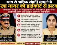 आय से अधिक संपत्ति मामला: रेखा नायर की याचिका हाईकोर्ट से खारिज, चलेगा मुकदमा