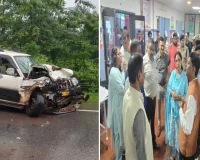 मंत्री केदार कश्यप के काफिले में बड़ा हादसा! स्कॉर्पियो ने पहले कार को मारी टक्कर, फिर फॉलो वाहन से भिड़ी; 4 जवान घायल