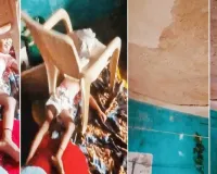 छत से टपकता खौफ! मलबे के डर से मासूम के ऊपर कुर्सी रखकर सुला रहा बेबस परिवार