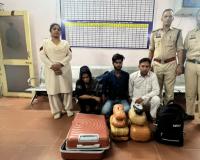 रायपुर में गांजा तस्करी का भंडाफोड़, महिला समेत 3 आरोपी गिरफ्तार; 7.50 लाख का गांजा जब्त