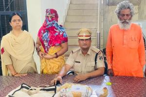 बिलासपुर में साधु के भेष में गांजा तस्करी: महिला साथी के साथ मिलकर कर रहा था धंधा, पुलिस ने दबोचा