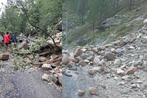 उत्तराखंड में भारी बारिश से तबाही, बद्रीनाथ हाईवे बंद, दरक रहे पहाड़, नदिया उफान पर.. 