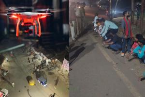 ड्रोन निगरानी से नशे पर वार: बिलासपुर पुलिस की हाई-टेक कार्रवाई, सार्वजनिक स्थल पर नशा कर रहे 10 युवक गिरफ्तार