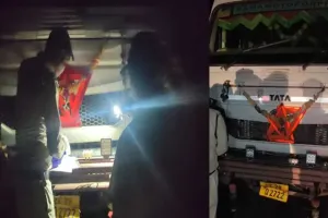 आधी रात ग्रामीणों का बड़ा एक्शन! अवैध रेत से भरी 2 हाइवा पकड़ी, ड्राइवर फरार, प्रशासन को सौंपे ट्रक, इलाके में हड़कंप