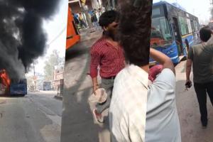 दिल्ली के नांगलोई में भीषण हादसा: DTC बस ने कई लोगों को कुचला, 2 की मौत, गुस्साई भीड़ ने बसों में की तोड़फोड़ और आगजनी