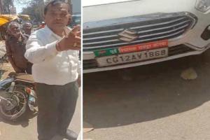 कोरबा में हाईवोल्टेज ड्रामा: नशे में पूर्व गृहमंत्री के बेटे ने दुकान में घुसाई कार, थाने से भी फरार