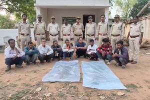 छत्तीसगढ़ में वन्यजीव तस्करी पर बड़ा प्रहार: तेंदुए की 2 खाल के साथ 9 आरोपी गिरफ्तार, अंतरराज्यीय गिरोह का खुलासा