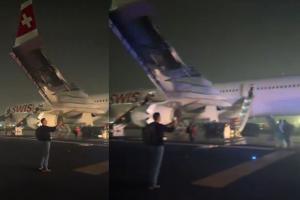 दिल्ली IGI एयरपोर्ट पर बड़ा हादसा टला: टेक-ऑफ के दौरान स्विस फ्लाइट के इंजन में आग, 232 यात्रियों की इमरजेंसी निकासी