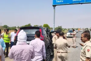 KMP Expressway Accident: तेज रफ्तार का कहर, स्कॉर्पियो की भीषण टक्कर में यूपी पुलिस के 5 जवानों की मौत