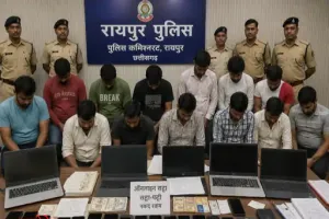 रायपुर में ऑनलाइन सट्टा सिंडिकेट का भंडाफोड़: ‘तीन पैनल 777’ नेटवर्क चलाने वाले तीन आरोपी गिरफ्तार