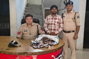 सीसीटीवी फुटेज से हुआ चोरी का खुलासा, सामान सहित आरोपी गिरफ्तार