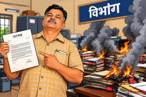 आबकारी के करोड़पति लिपिक का नया कारनामा : अपना ट्रांसफर रुकवाने बॉस के नाम से मंत्रालय भेजा फर्जी पत्र 